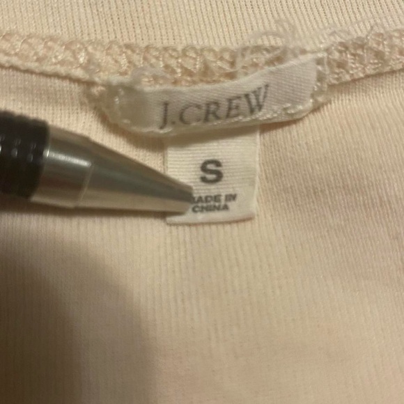 J. Crew Cream Ruffle Tank Top - Picture 4 of 4